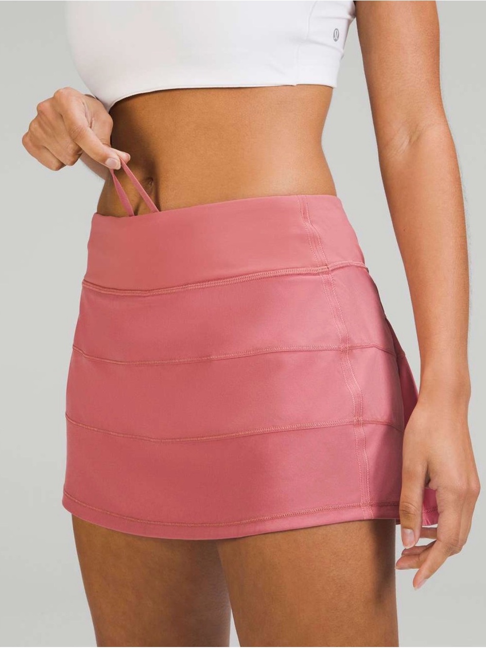 Lululemon Pace Rival Mid-Rise Skirt Brier Rose Size 12